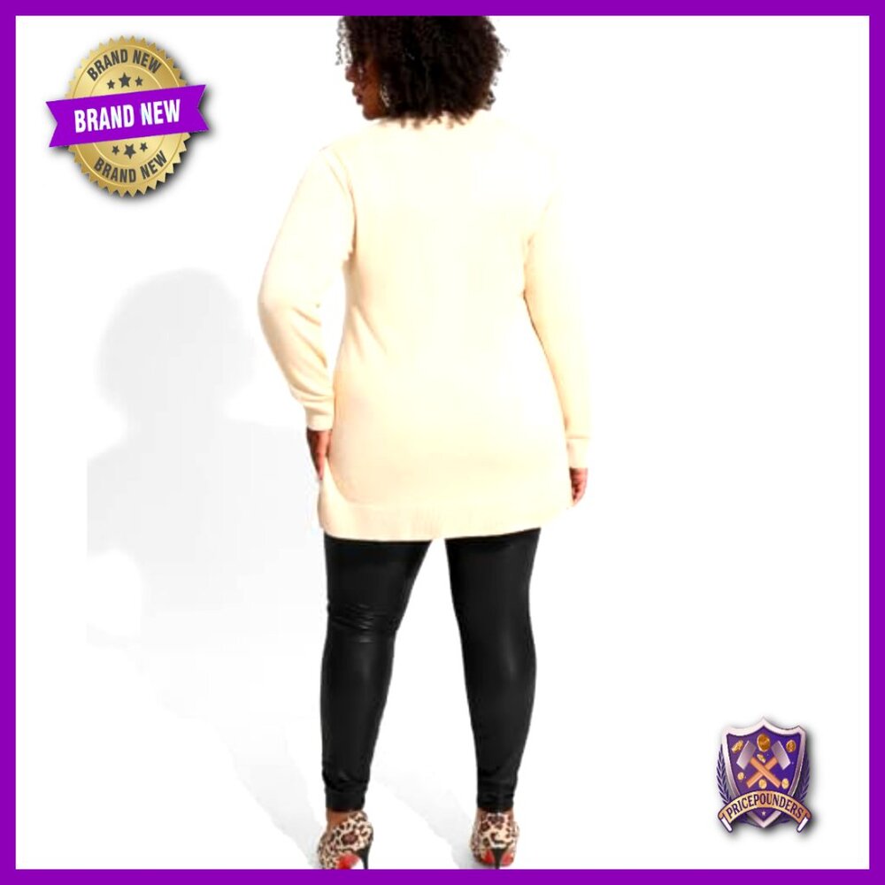 Plus Size Oversized Sweater Pullover Crewneck Lon… - image 5